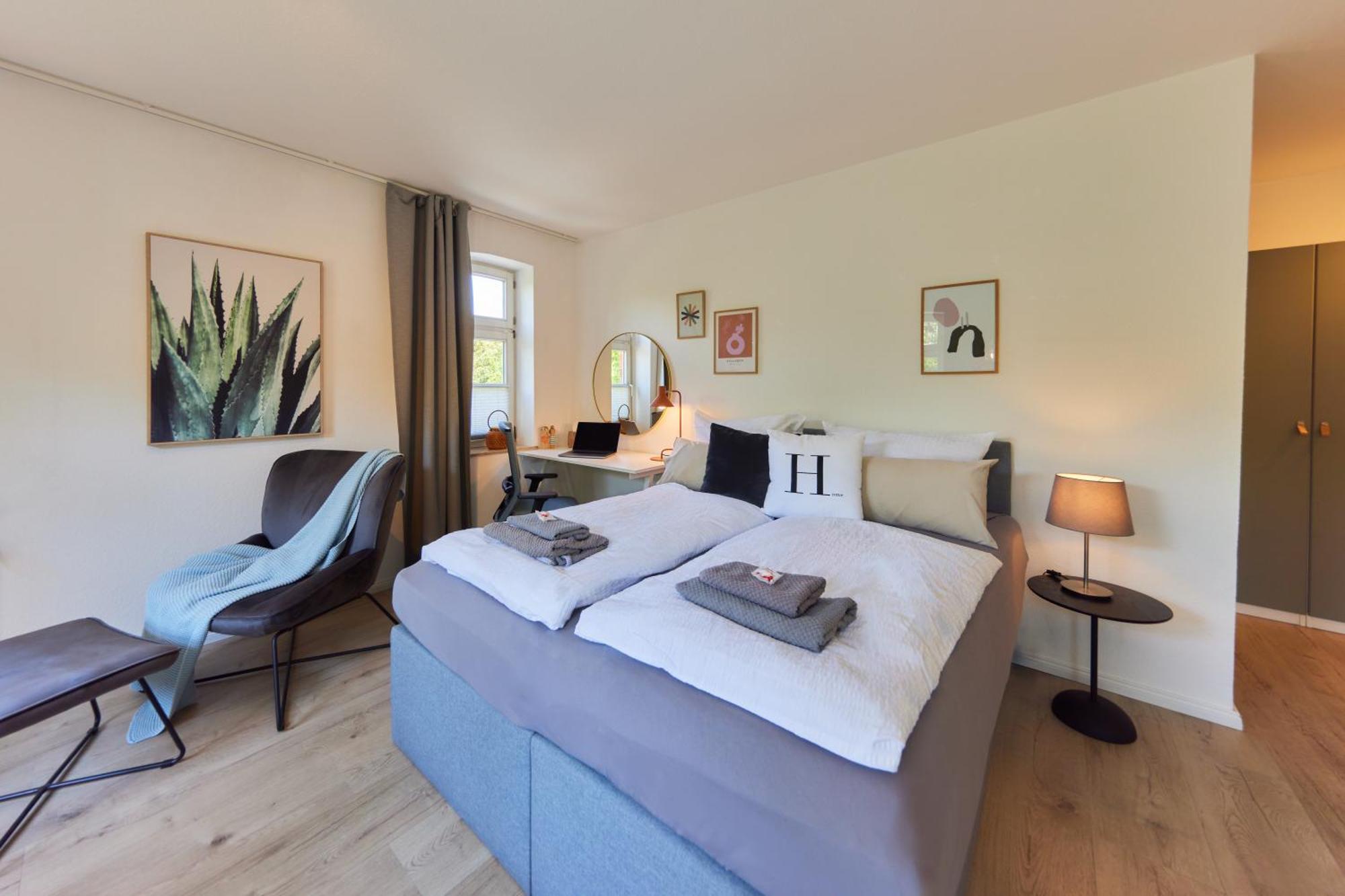 באד אויינהאוזן Kvartier2 In Top-Lage, 5 Min Zur Bali-Therme Und Gop, Hdz, Arbeitsplatz, Boxspringbett מראה חיצוני תמונה